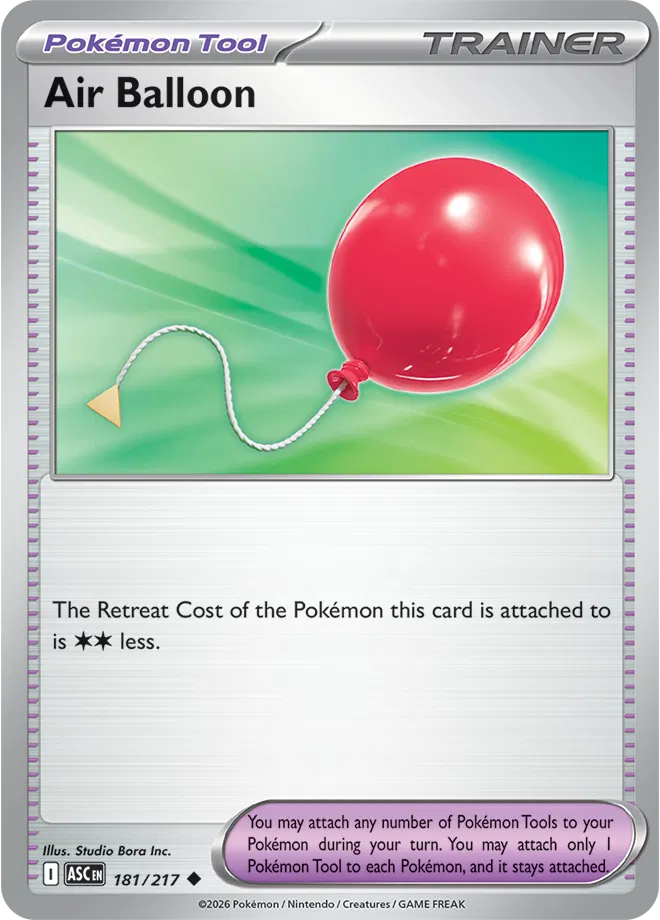 181/217 Air Balloon - Reverse Holo | Pokemon Ascended Heroes