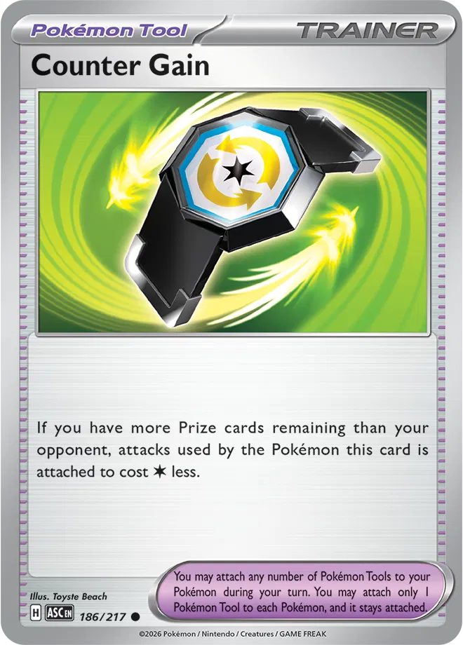 186/217 Counter Gain - Reverse Holo | Pokemon Ascended Heroes
