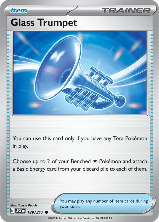 189/217 Glass Trumpet - Reverse Holo | Pokemon Ascended Heroes