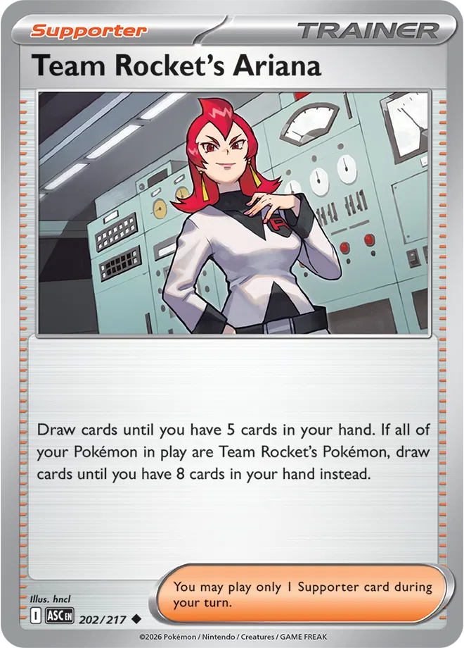 202/217 Team Rocket's Ariana - Reverse Holo | Pokemon Ascended Heroes