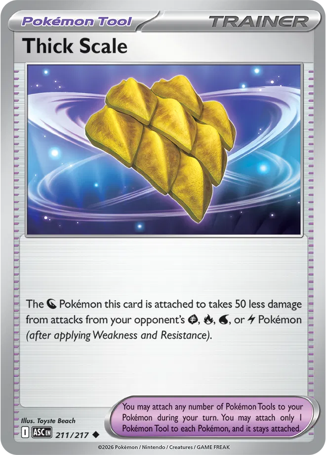 211/217 Thick Scale - Reverse Holo | Pokemon Ascended Heroes