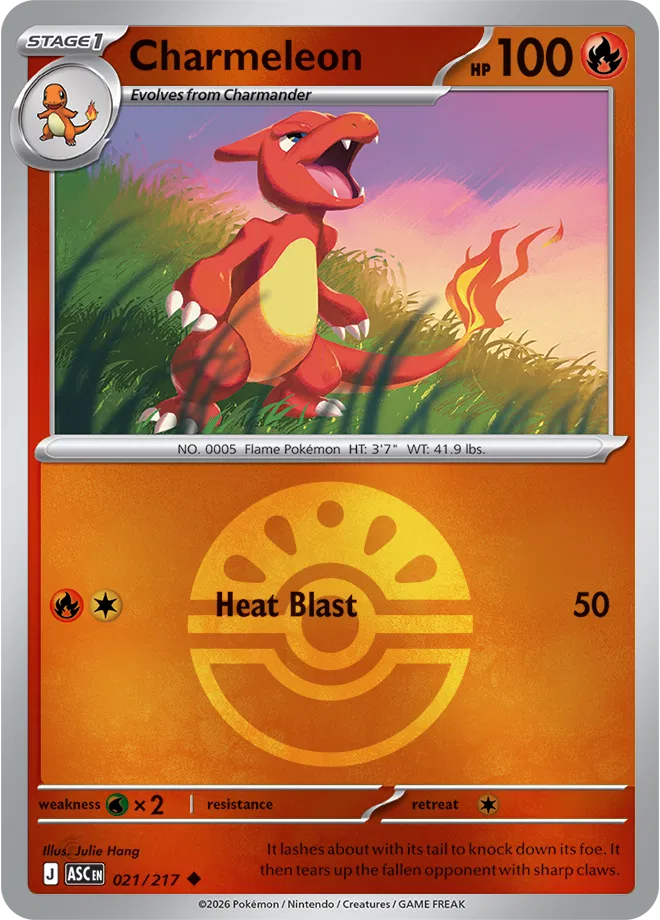 021/217 Charmeleon - Friend Ball Reverse Holo | Pokemon Ascended Heroes