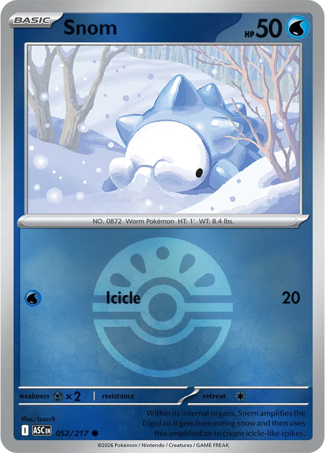 052/217 Snom - Friend Ball Reverse Holo | Pokemon Ascended Heroes