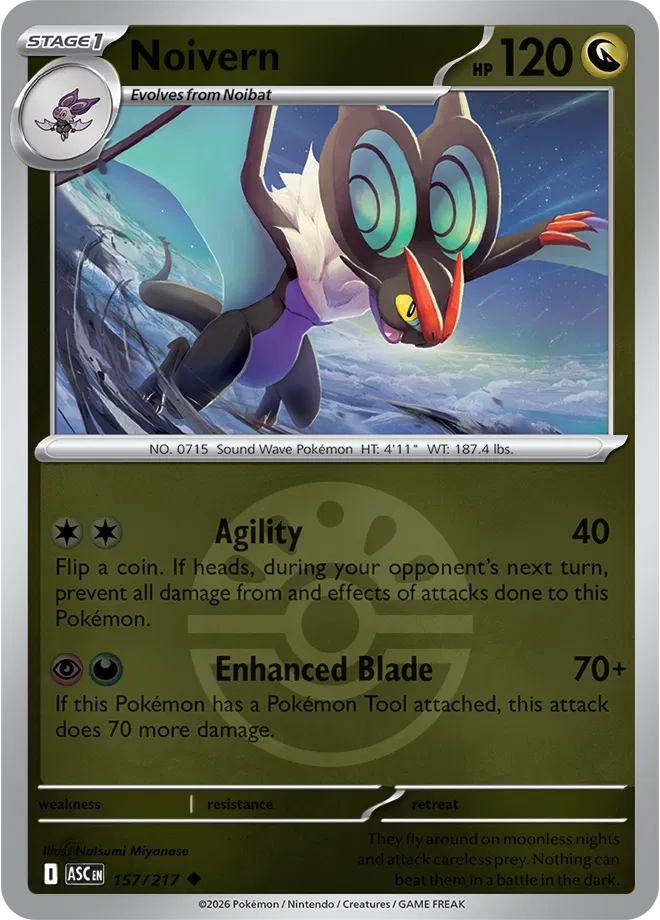 157/217 Noivern - Friend Ball Reverse Holo | Pokemon Ascended Heroes