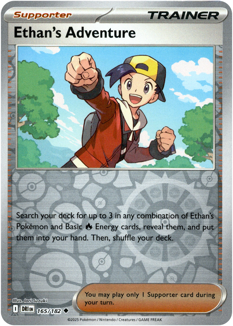 165/182 Ethan's Adventure - Reverse Holo | Pokemon Scarlet & Violet—Destined Rivals