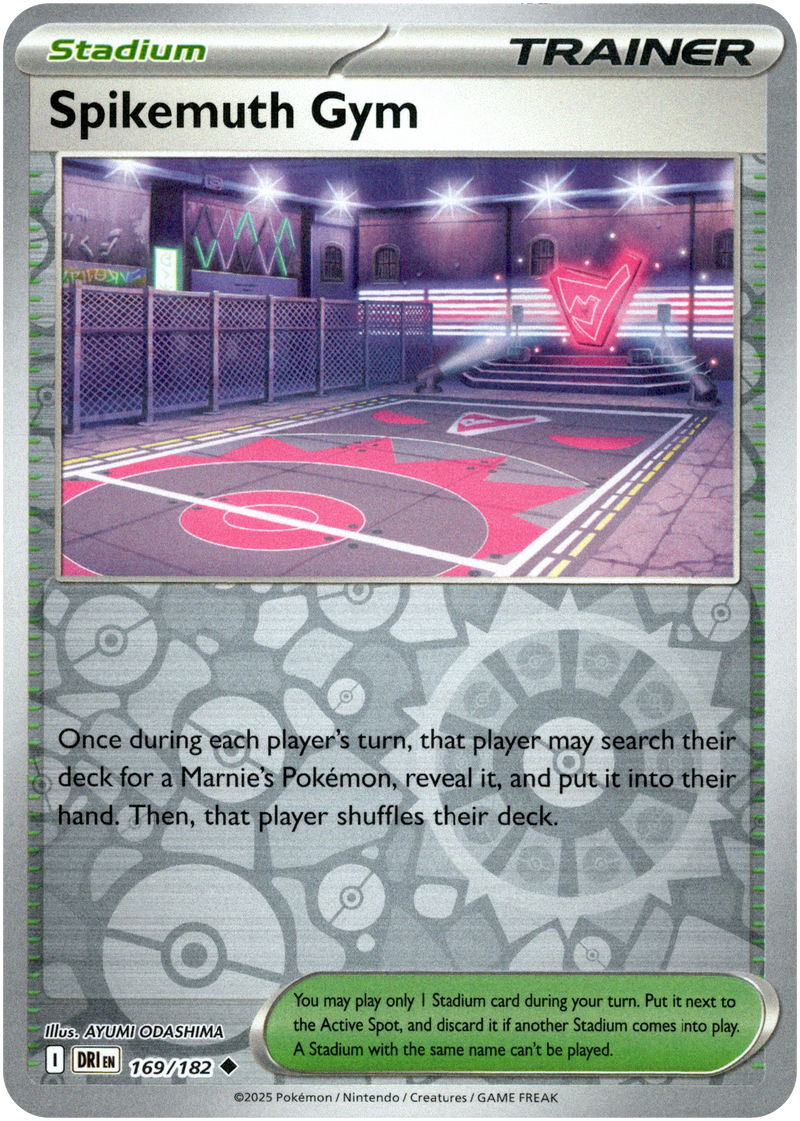169/182 Spikemuth Gym - Reverse Holo | Pokemon Scarlet & Violet—Destined Rivals