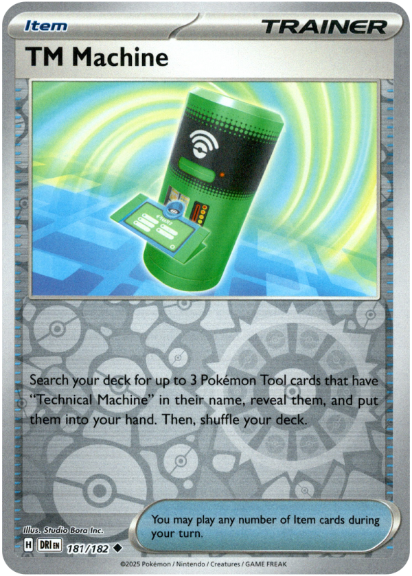 181/182 TM Machine - Reverse Holo | Pokemon Scarlet & Violet—Destined Rivals