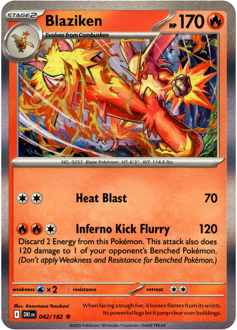042/182 Blaziken - Holo | Pokemon Scarlet & Violet—Destined Rivals