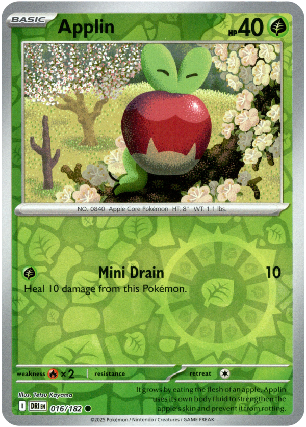 016/182 Applin - Reverse Holo | Pokemon Scarlet & Violet—Destined Rivals