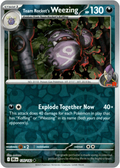 126/182 Team Rocket's Weezing - Reverse Holo | Pokemon Scarlet & Violet—Destined Rivals