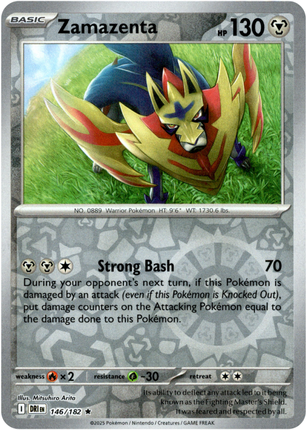 146/182 Zamazenta - Reverse Holo | Pokemon Scarlet & Violet—Destined Rivals