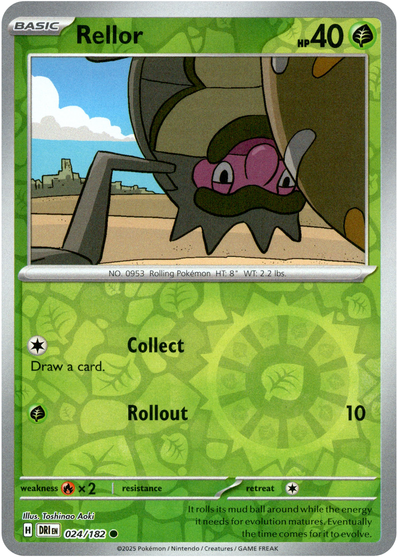024/182 Rellor - Reverse Holo | Pokemon Scarlet & Violet—Destined Rivals