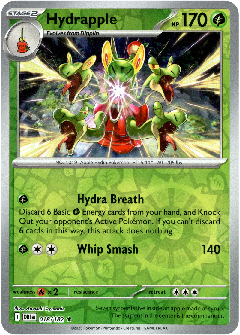 018/182 Hydrapple - Reverse Holo | Pokemon Scarlet & Violet—Destined Rivals