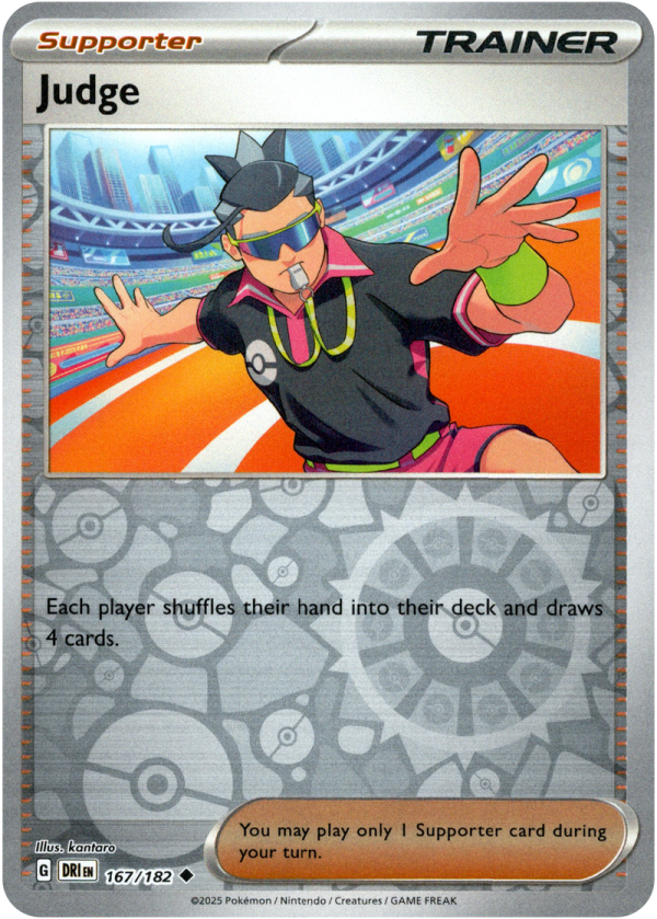 167/182 Judge - Reverse Holo | Pokemon Scarlet & Violet—Destined Rivals