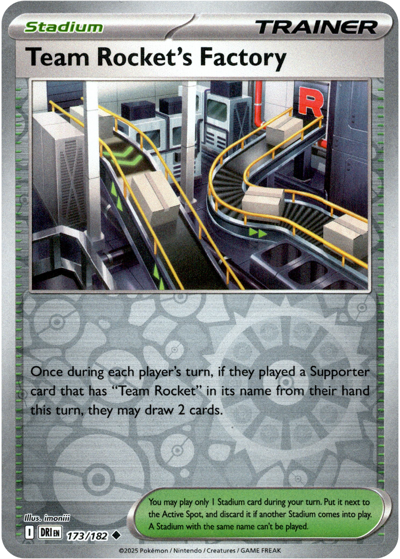 173/182 Team Rocket's Factory - Reverse Holo | Pokemon Scarlet & Violet—Destined Rivals