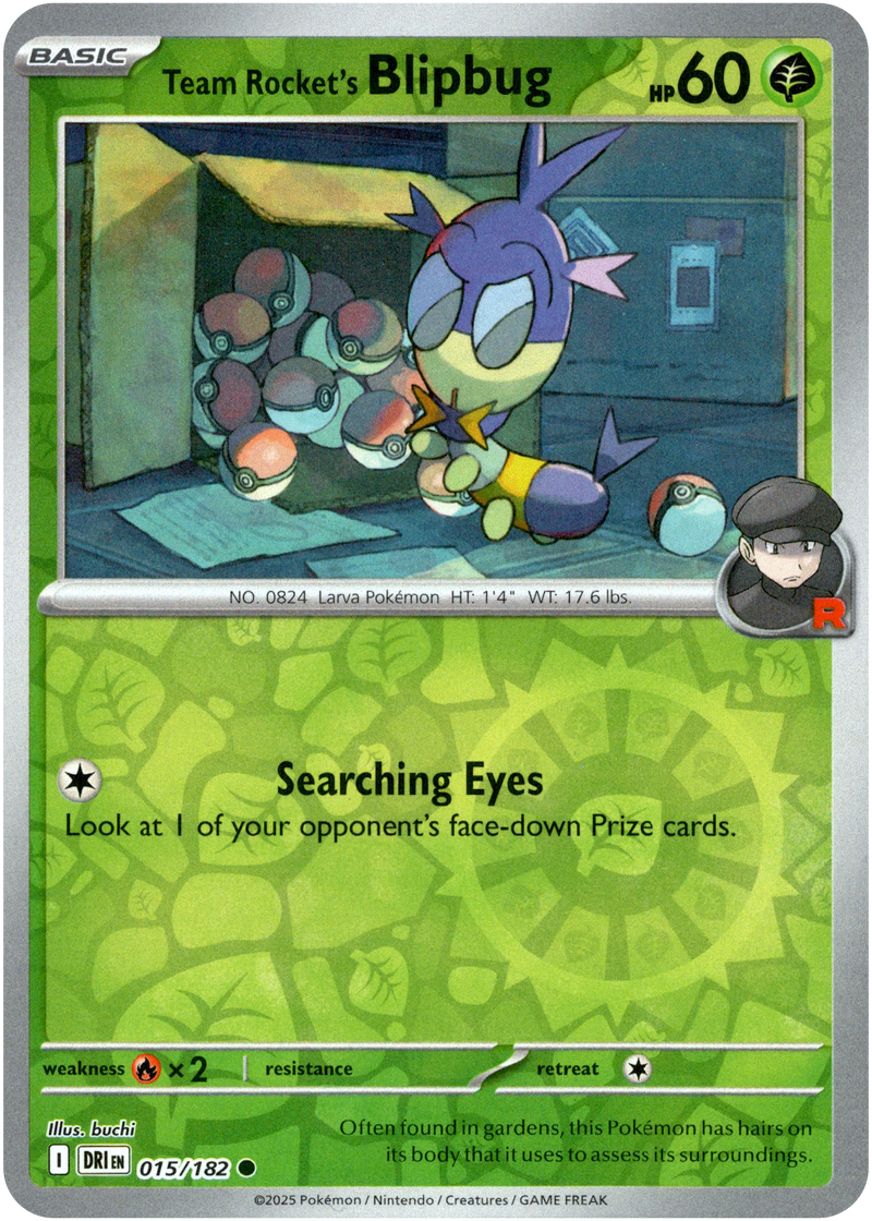 015/182 Team Rocket's Blipbug - Reverse Holo | Pokemon Scarlet & Violet—Destined Rivals