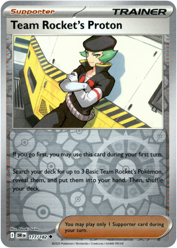 177/182 Team Rocket's Proton - Reverse Holo | Pokemon Scarlet & Violet—Destined Rivals